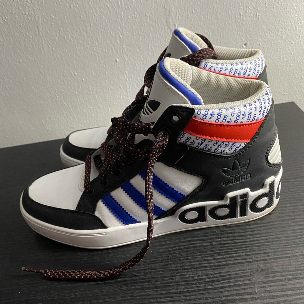 Multi colored adidas big boys sneakers